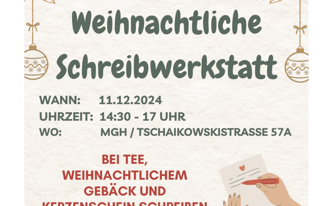 Weihnachtliche Schreibwerkstatt