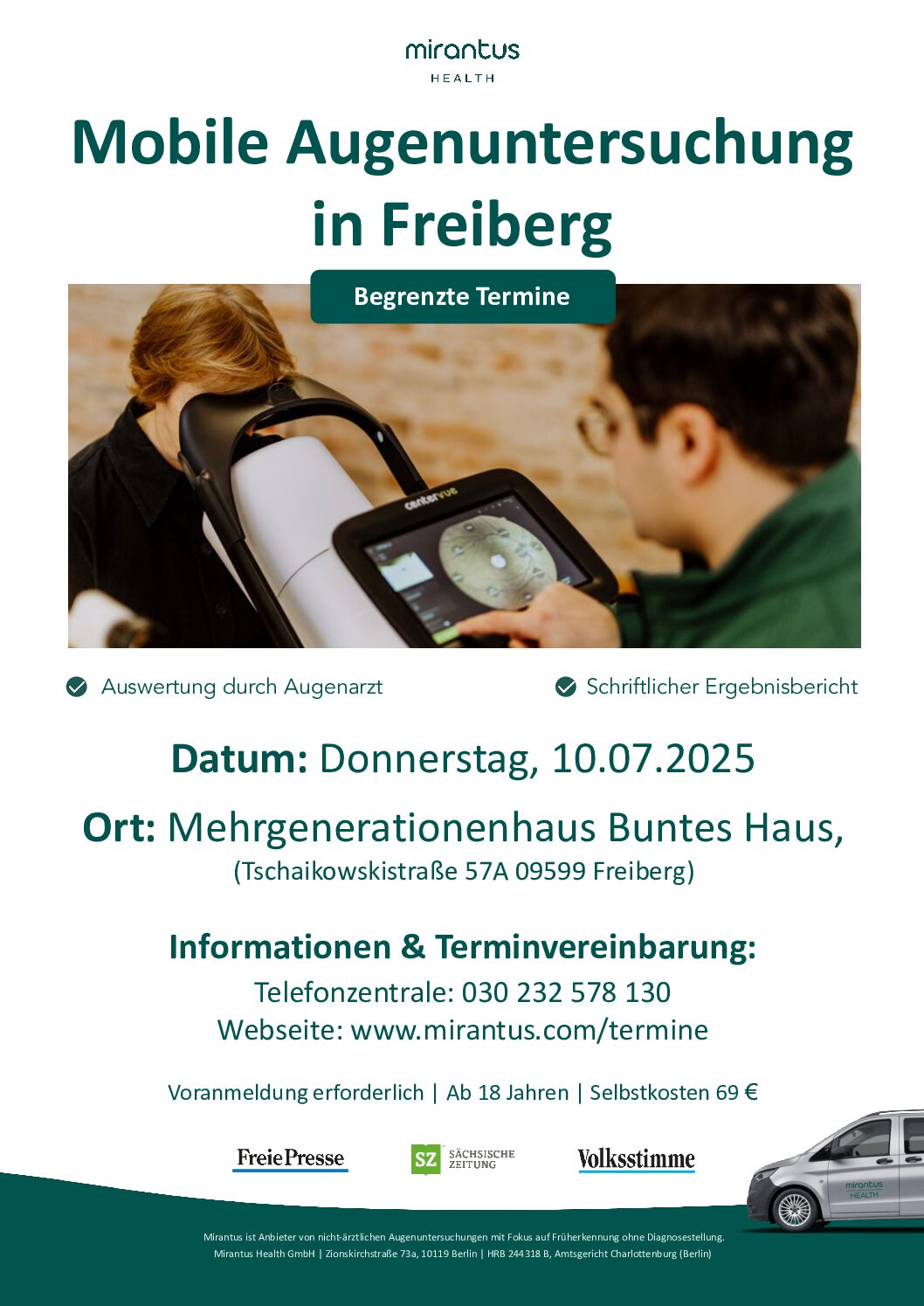 Mobile Augenuntersuchung in Freiberg